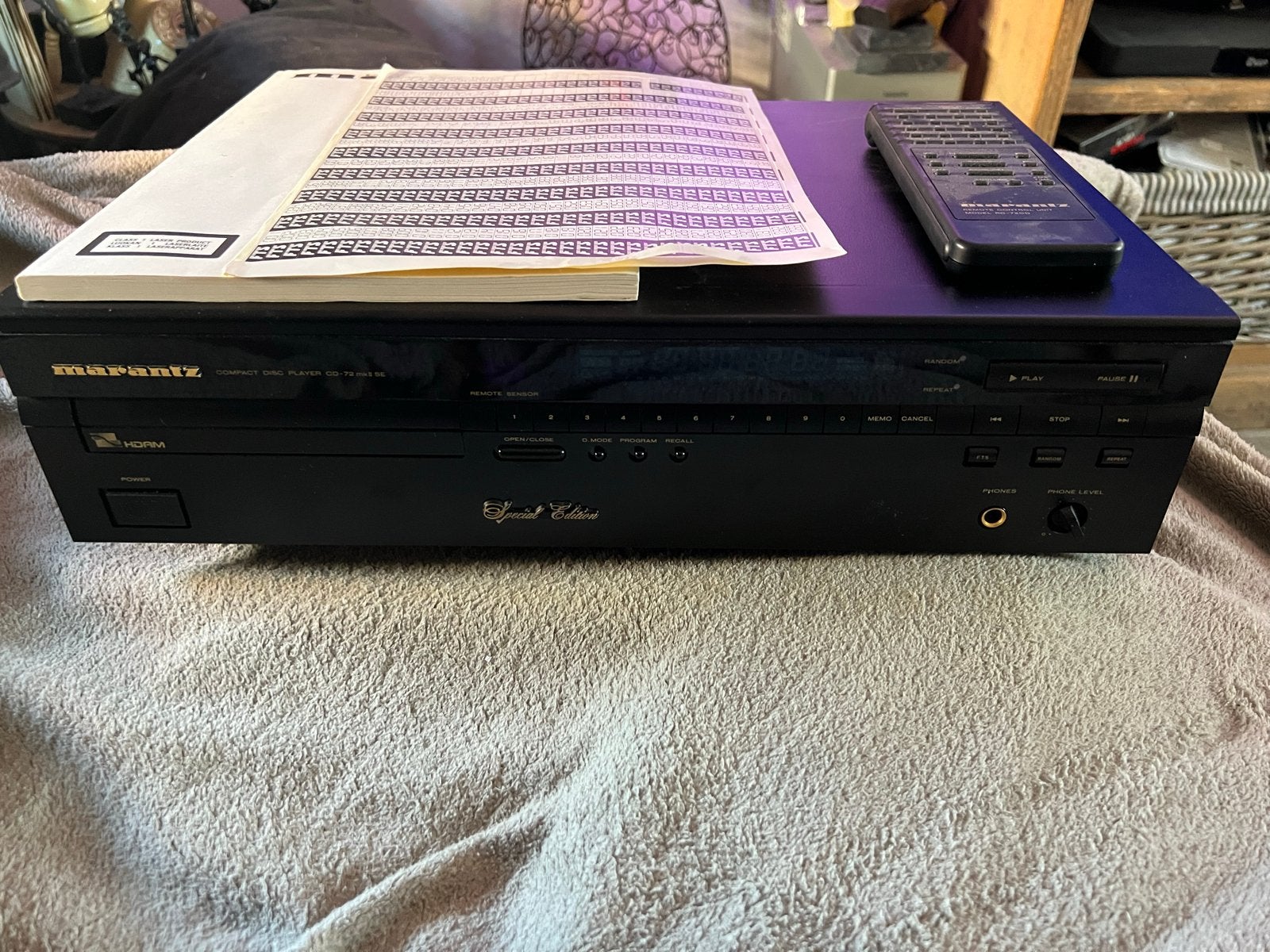 Marantz CD-72 mkII SE Compact Disc Speler, Audio, Tv en Foto, Cd-spelers, Ophalen of Verzenden, Zo goed als nieuw, Marantz