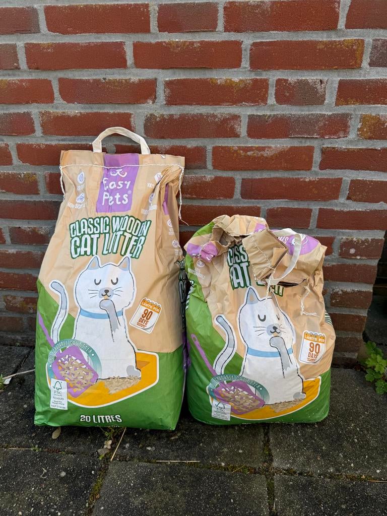 Kattenbakvulling Houtkorrels, Dieren en Toebehoren, Ophalen, Nieuw