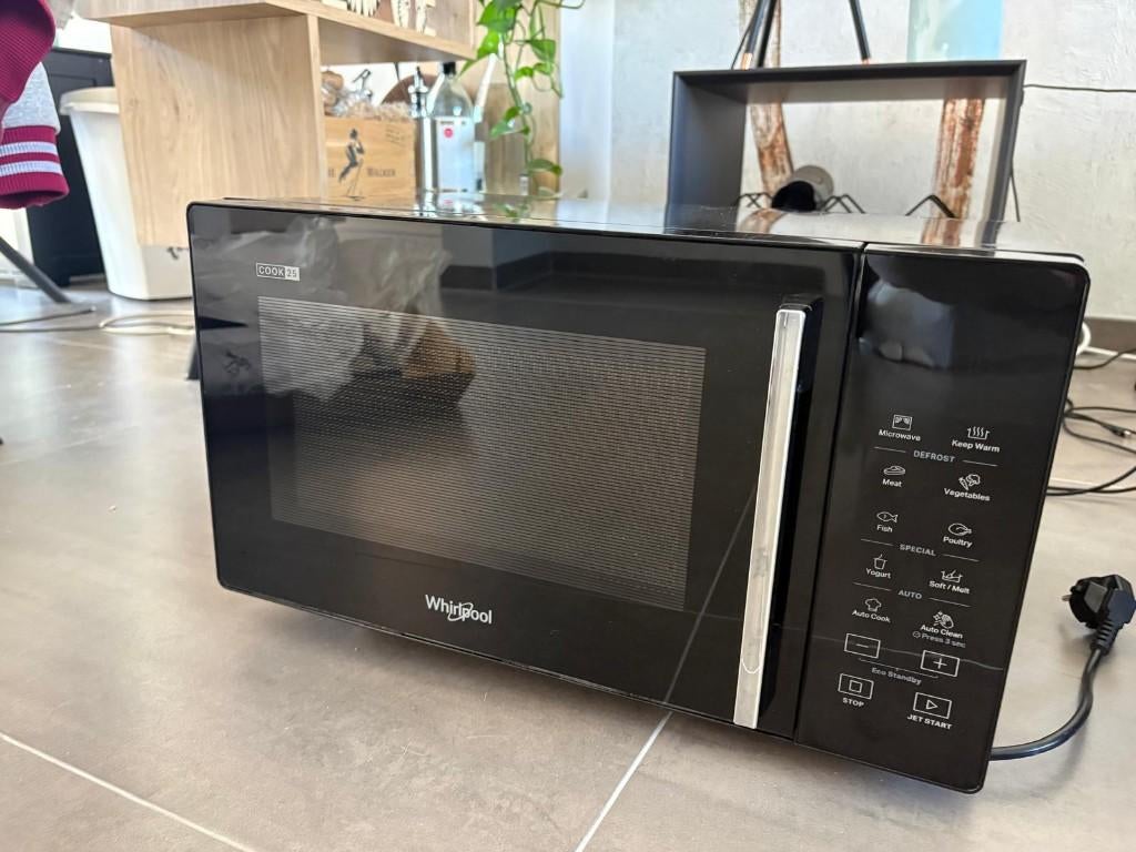 Whirlpool Cook 25 magnetron als nieuw!, Witgoed en Apparatuur, Magnetrons, Ophalen, Gebruikt, Magnetron, Draaiplateau