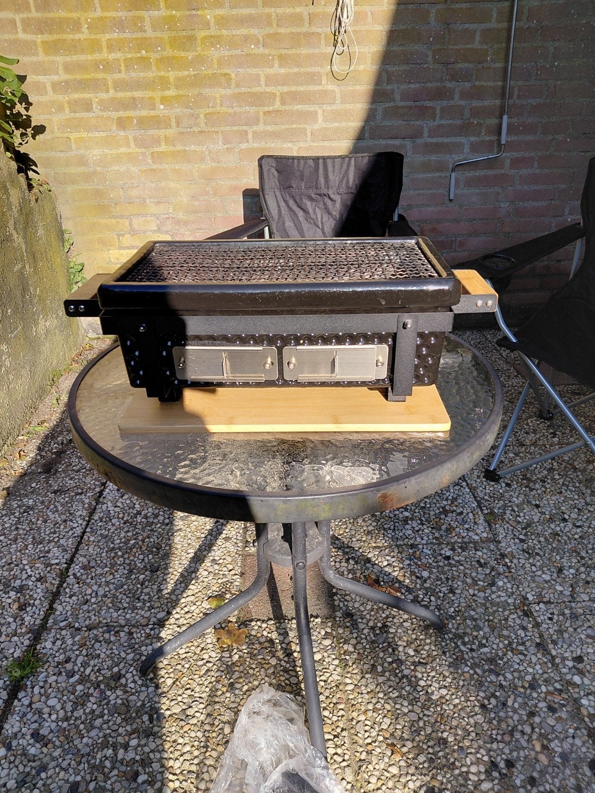 KamadoXL Keramische Tafel BBQ - Zwart (35x18cm), Ophalen, Zo goed als nieuw, KamadoXL, Met accessoires