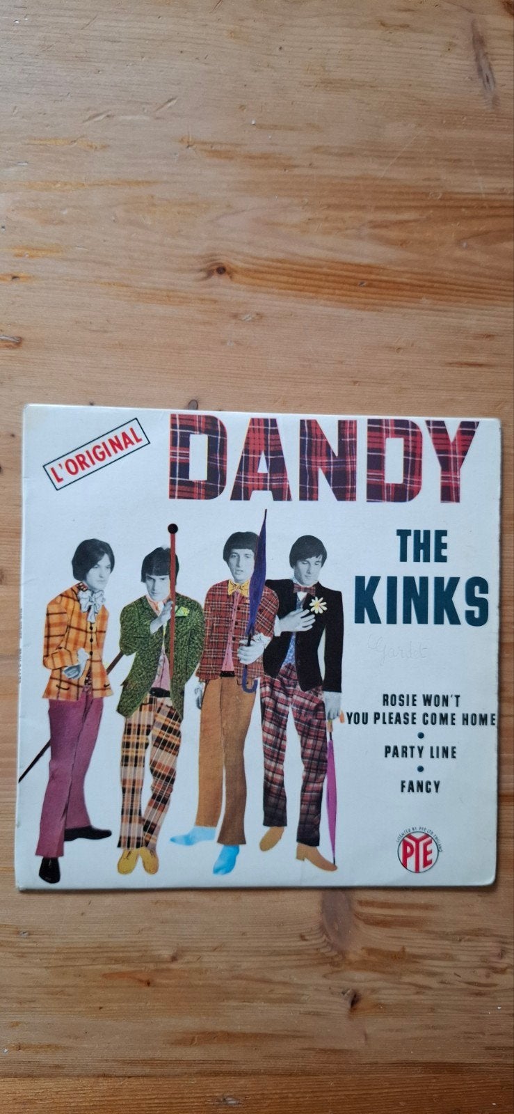Zeldzame The Kinks - Dandy EP Single (L'Original), Cd's en Dvd's, Ophalen of Verzenden, Gebruikt
