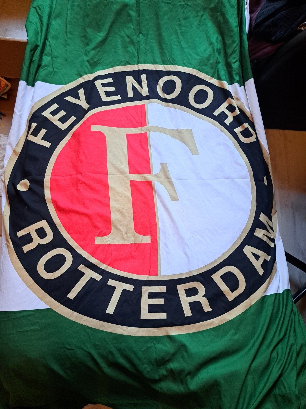 Feyenoord dekbedovertrek 140x200 + 2 kussenslopen, Ophalen of Verzenden, Eenpersoons, Groen, Dekbedovertrek
