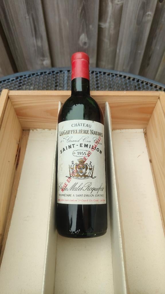 Chateau Lagaffeliere Naudes Grand Cru Classe StEmillion 1955, Frankrijk, Nieuw, Ophalen of Verzenden, Rode wijn