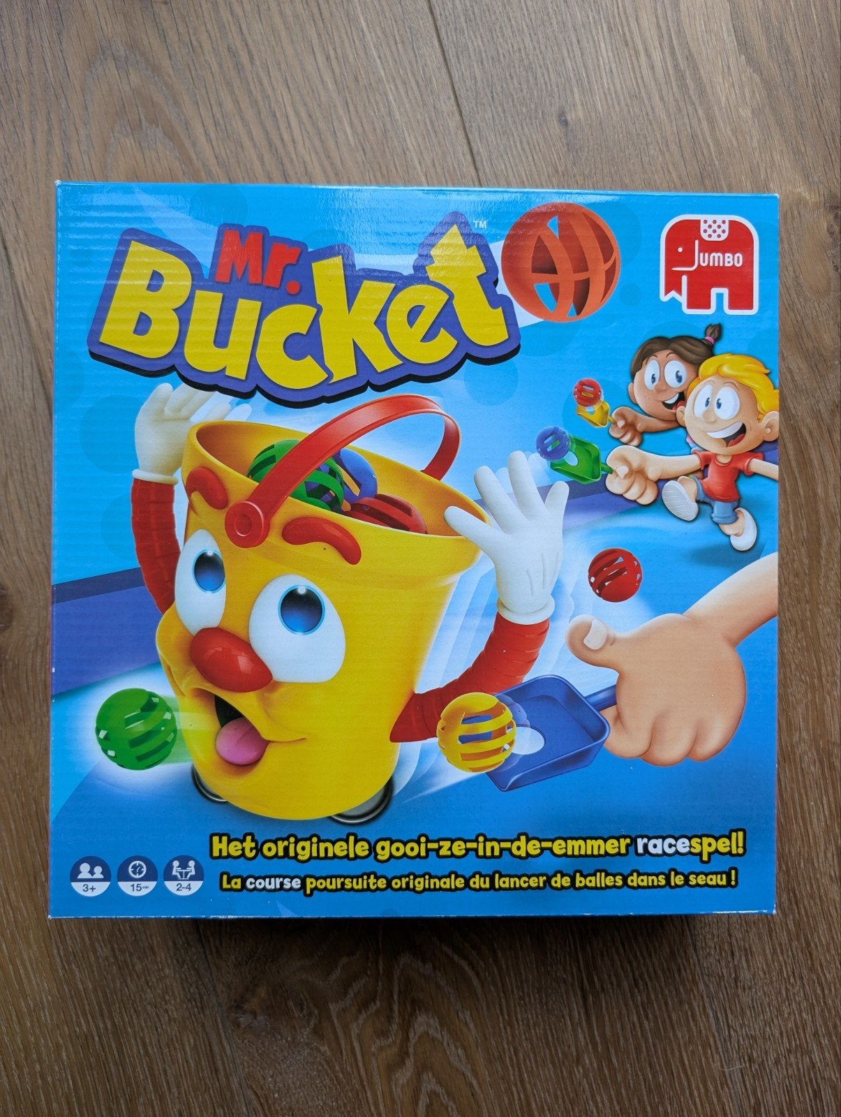 Jumbo Mr. Bucket - emmer racespel, Ophalen of Verzenden, Zo goed als nieuw, Jongen of Meisje