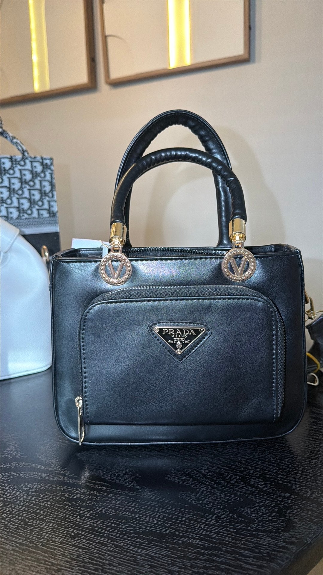 Prada Tas, Ophalen of Verzenden, Zo goed als nieuw, Zwart, Handtas