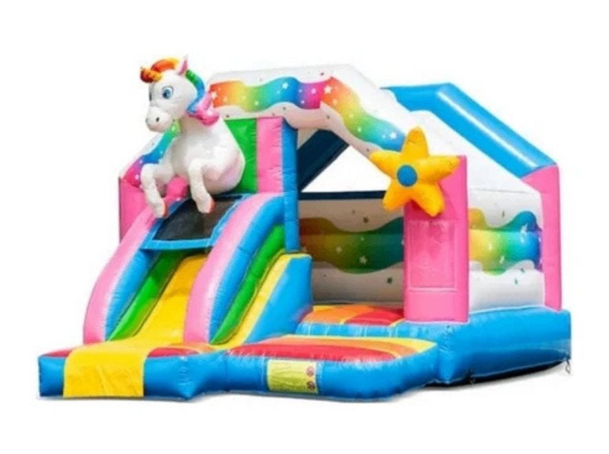 Unicorn springkussen huren - Noord & Zuid-Scharwoude Schagen, Ophalen, Zo goed als nieuw, Overige