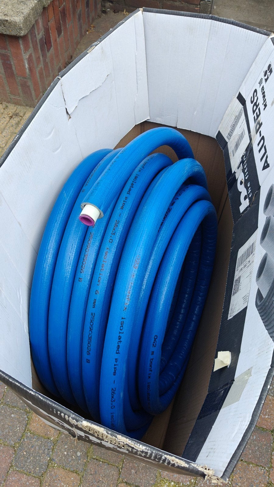 Bonfix Alu-pers Meerlagenbuis Geïsoleerd Blauw 26x3.0 mm, Doe-het-zelf en Verbouw, Ophalen, 6 meter of meer, 20 tot 40 mm, Rechte buis