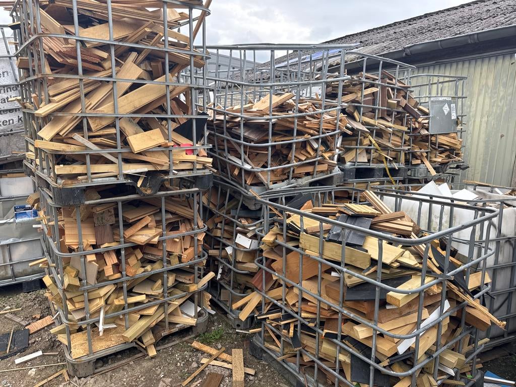 Goedkoop Kachelhout / Afvalhout van Timmerfabriek, Minder dan 3 m³, Ophalen of Verzenden, Overige houtsoorten, Blokken