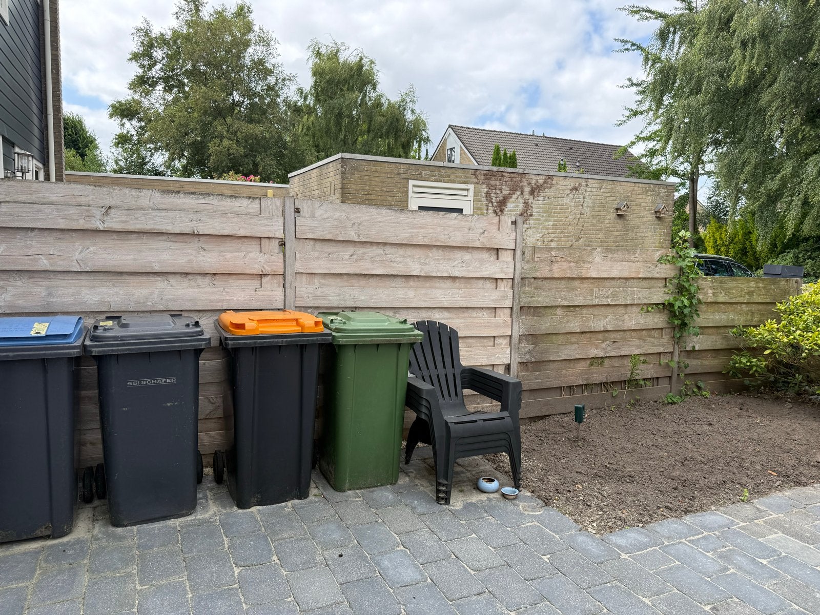 Gratis schutting (ca. 10 meter) - hergebruik of brandhout, Tuin en Terras, Ophalen, 6 meter of meer, Hout, 1 tot 2 meter