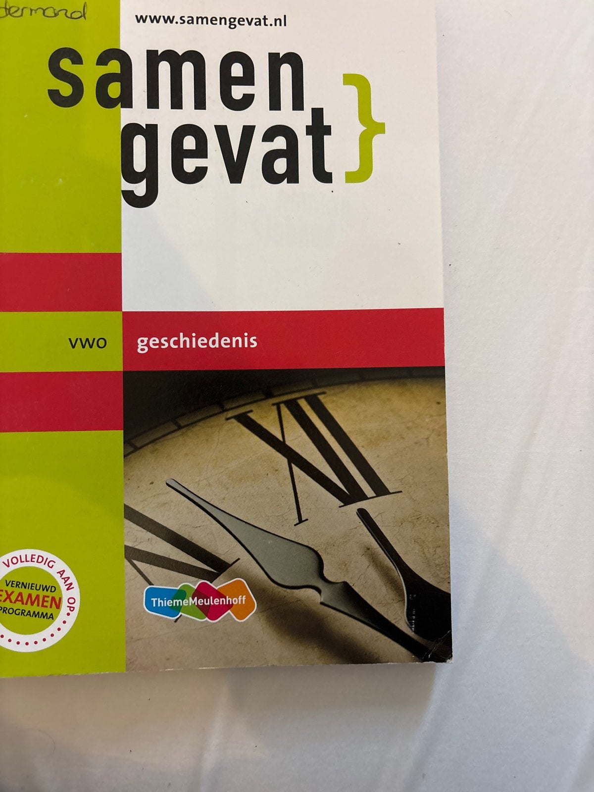 Samengevat VWO Geschiedenis - Examenvoorbereiding, Ophalen of Verzenden, Gamma, Zo goed als nieuw, WO