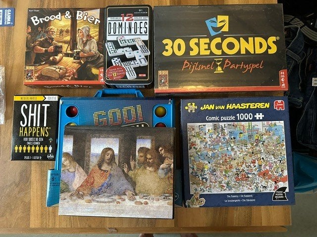 spelletjes, Vijf spelers of meer, Ophalen, Nieuw, Onbekend