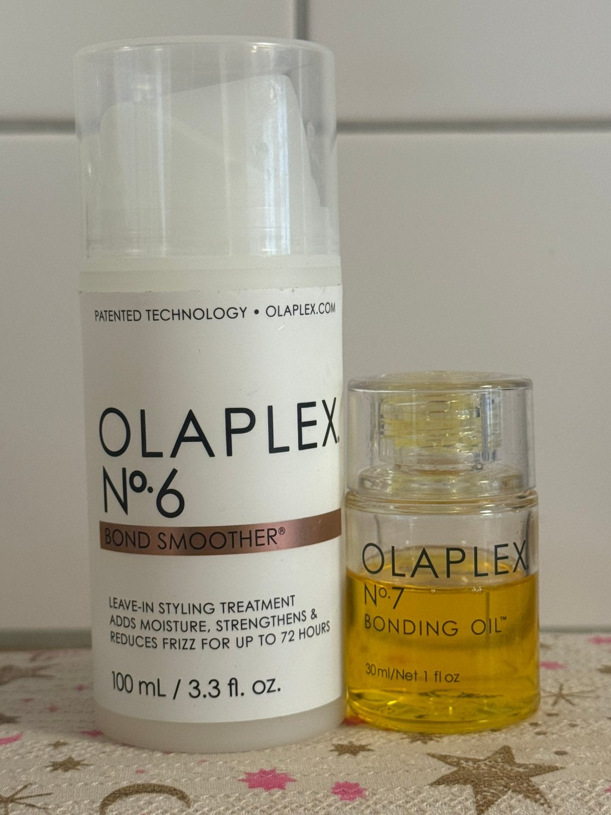 Olaplex No. 6 Bond Smoother + No. 7 Bonding Oil, Ophalen of Verzenden, Zo goed als nieuw, Gehele gezicht