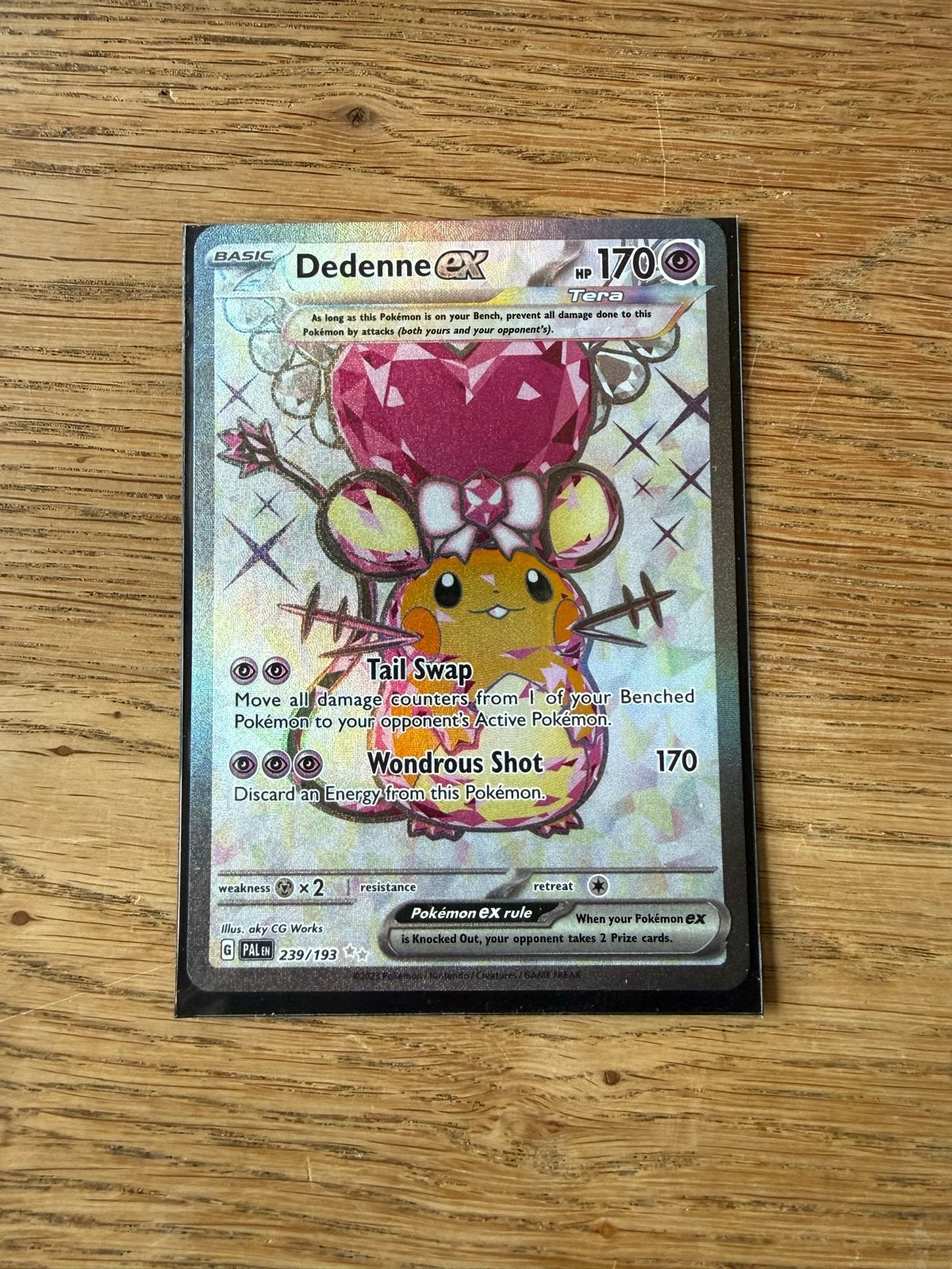 Pokémon Dedenne ex 239/193 Full Art Paldean, Hobby en Vrije tijd, Verzamelkaartspellen | Pokémon, Ophalen of Verzenden, Nieuw