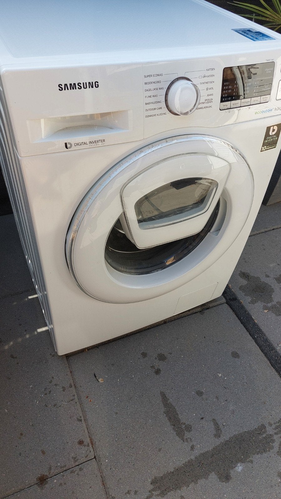 samsung eco bubbel 9 kilo, Ophalen, Gebruikt, 85 tot 90 cm, 1200 tot 1600 toeren