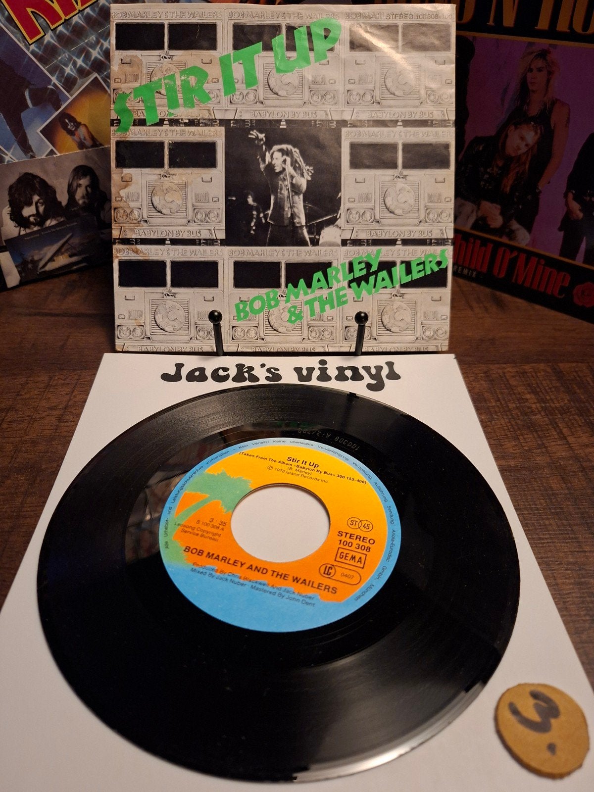 Bob Marley & The Wailers - Stir It Up (Vinyl Single)1979/3, Gebruikt, 7 inch, Ophalen of Verzenden, Beschermende buitenhoes