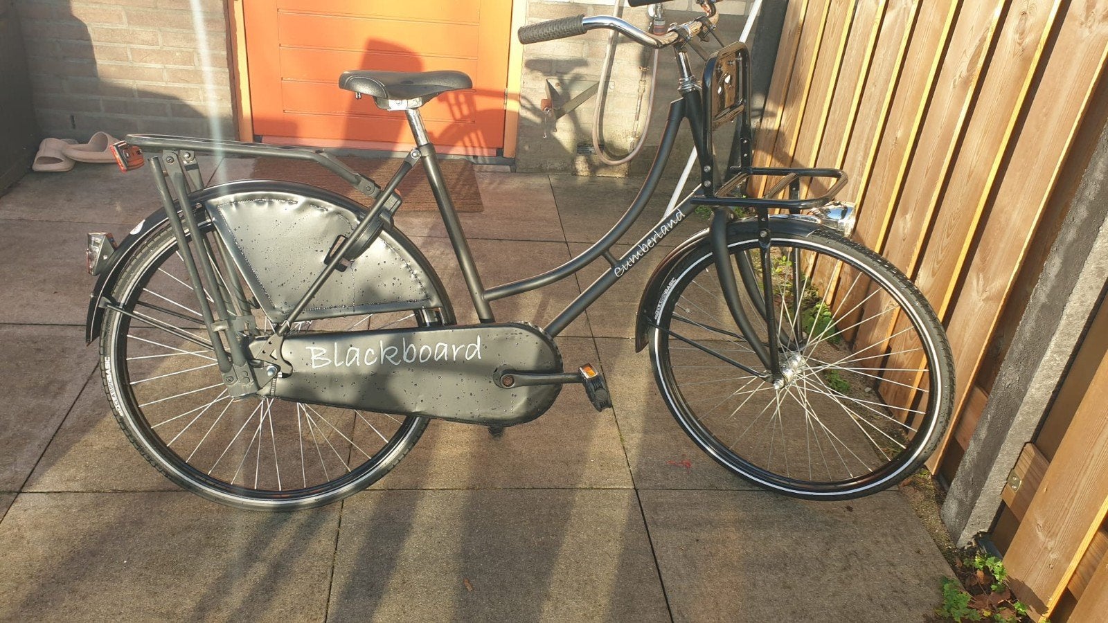 Zwarte kinderfiets 1 jaar oud, Fietsen en Brommers, Terugtraprem, Ophalen, Overige merken, 53 tot 56 cm