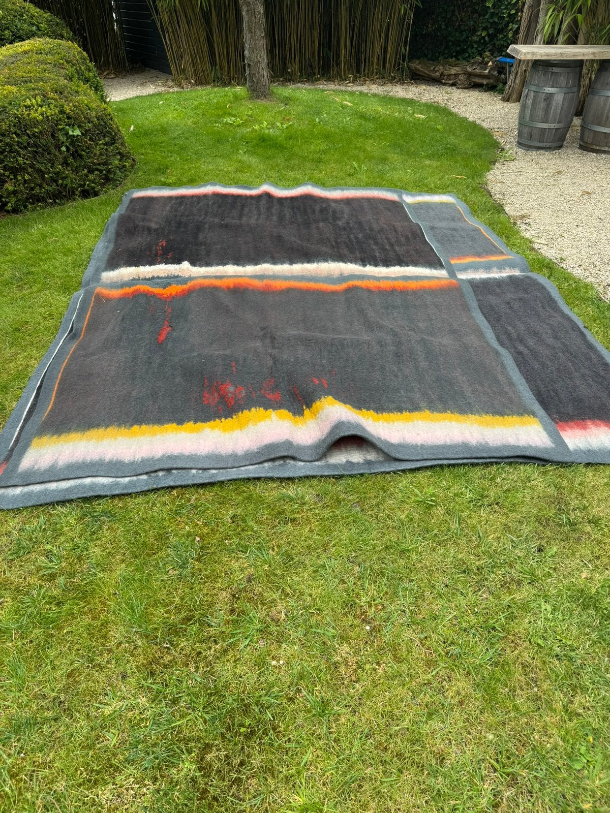 Prachtig wollen kleed van Hella Jongerius voor Kvadrat, Huis en Inrichting, Ophalen, 200 cm of meer, Zo goed als nieuw, Grijs