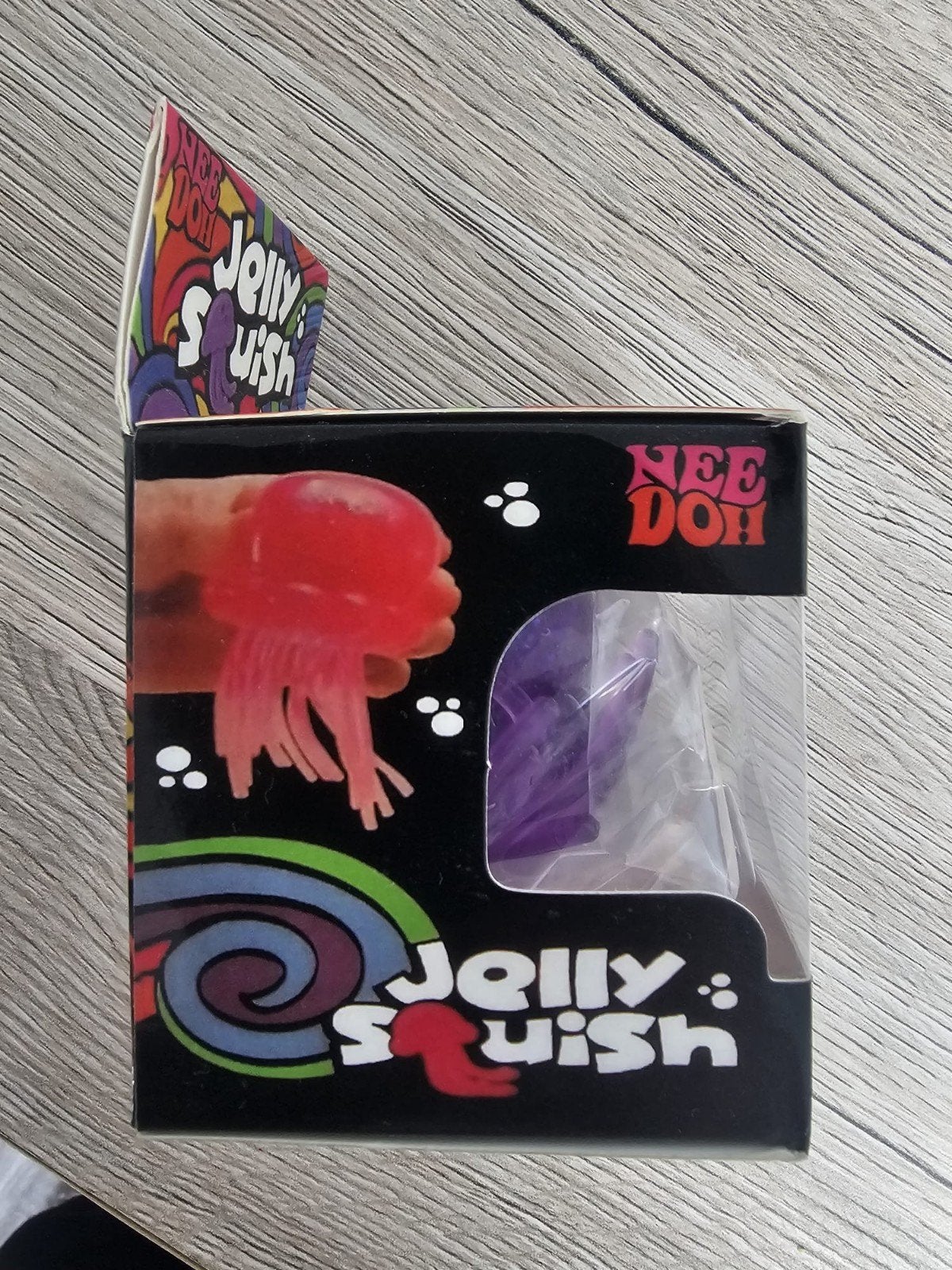 NeeDoh Jelly Squish - Paarse Kwal Stressbal, Ophalen of Verzenden, Nieuw, Jongen of Meisje