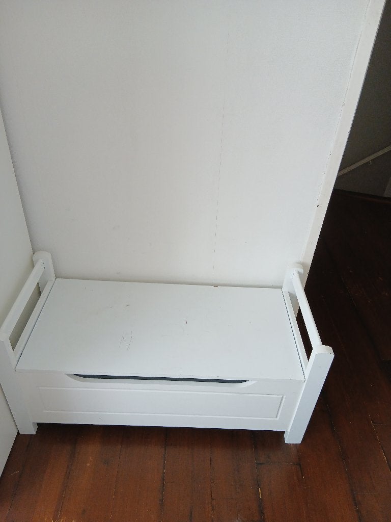 Opbergbankje, decoratie, bankje, Ophalen of Verzenden, Gebruikt