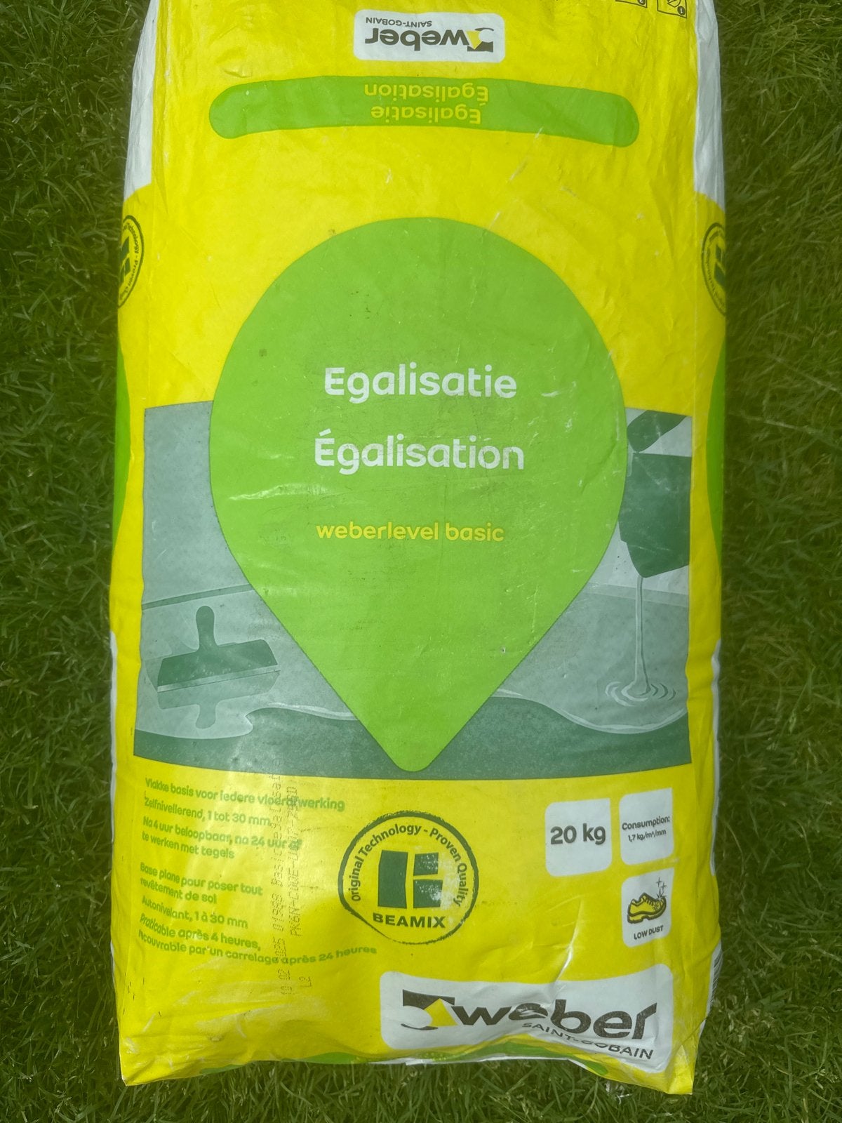 Weber Egalisatie Weberlevel Basic 20 kg, Doe-het-zelf en Verbouw, Ophalen of Verzenden, Nieuw, Overige materialen, Overige typen
