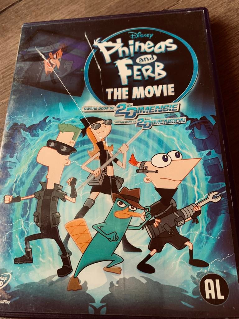 DVD Phineas and Ferb - the movie, Cd's en Dvd's, Europees, Gebruikt, Tekenfilm, Alle leeftijden