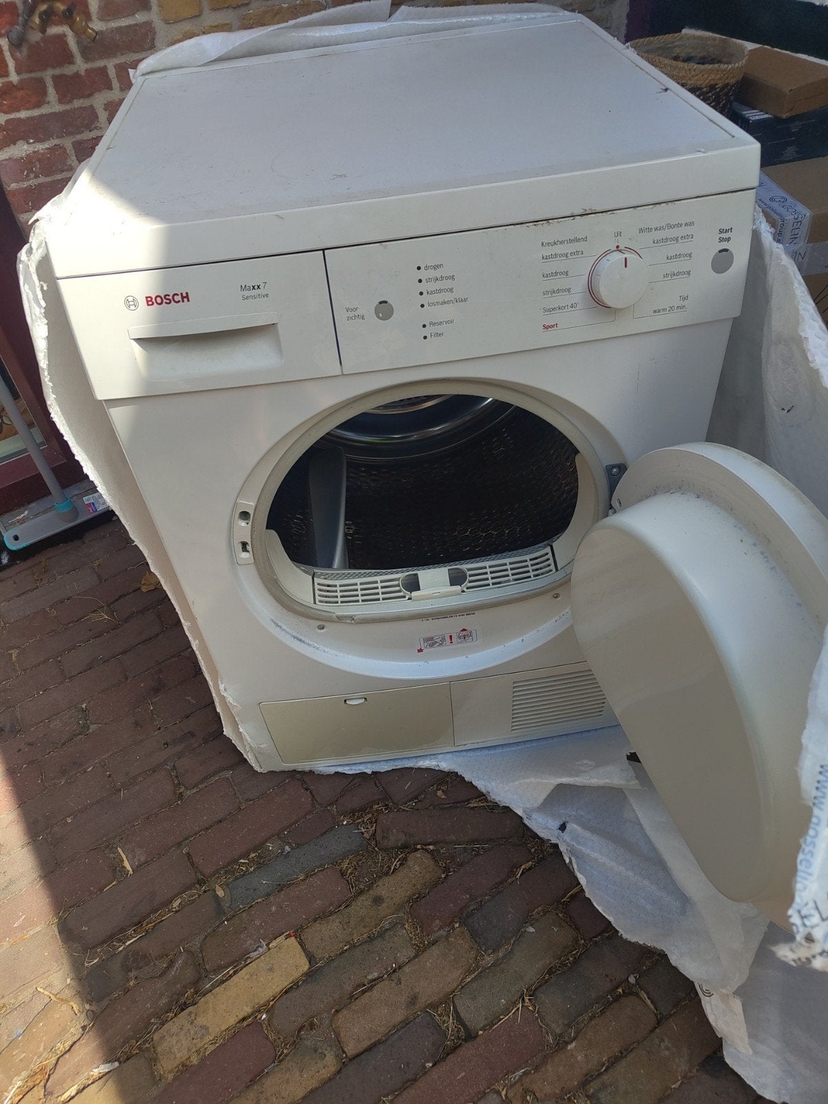 Bosch Maxx 7 Sensitive condensdroger - Goed werkend, Witgoed en Apparatuur, Wasdrogers, Ophalen, 6 tot 8 kg, Gebruikt, 85 tot 90 cm