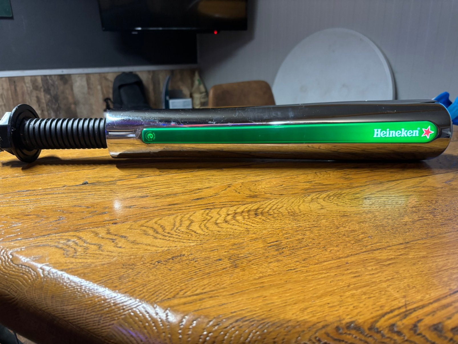 Originele Heineken verlichte tapzuil met tapkraan., Ophalen of Verzenden, Zo goed als nieuw
