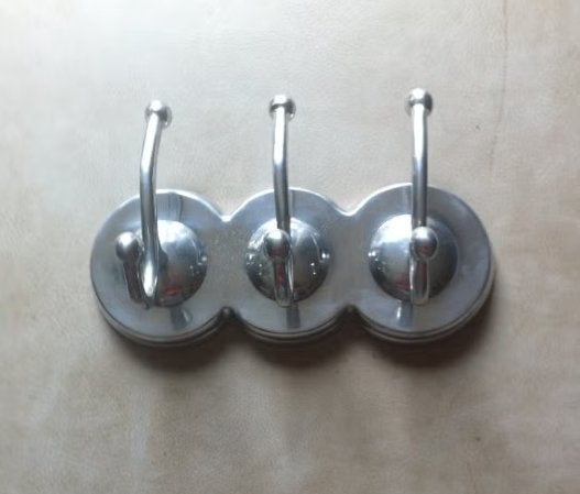Kapstok RVS 3 haken breedte 25 cm, Wandkapstok, Ophalen of Verzenden, Zo goed als nieuw, Minder dan 100 cm