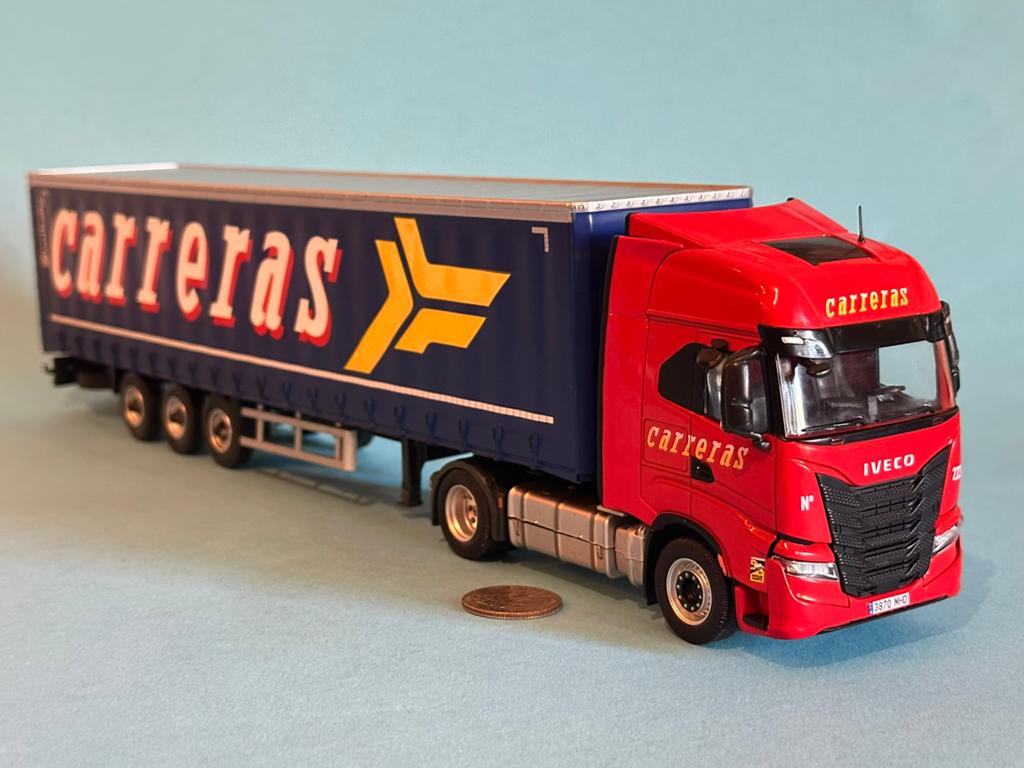 Iveco S-Way & Tautliner trailer! Nieuw & doos! KIJK!, Ophalen of Verzenden, Nieuw, Bus of Vrachtwagen