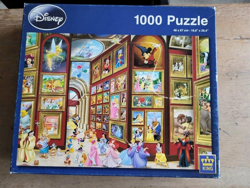 Disney 1000 stukjes legpuzzel - Disney Gallery museum, Ophalen of Verzenden, 500 t/m 1500 stukjes, Gebruikt, Legpuzzel