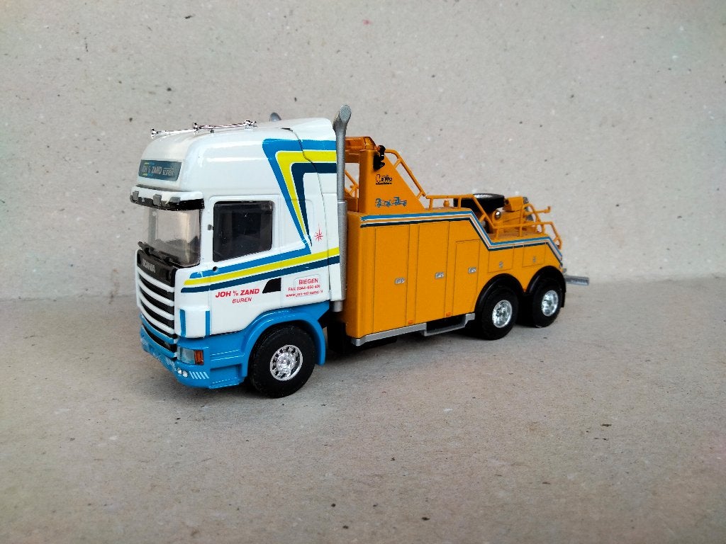 lion toys =  scania bergings truck   't zand, Hobby en Vrije tijd, Ophalen of Verzenden, Gebruikt, Bus of Vrachtwagen, Lion Toys
