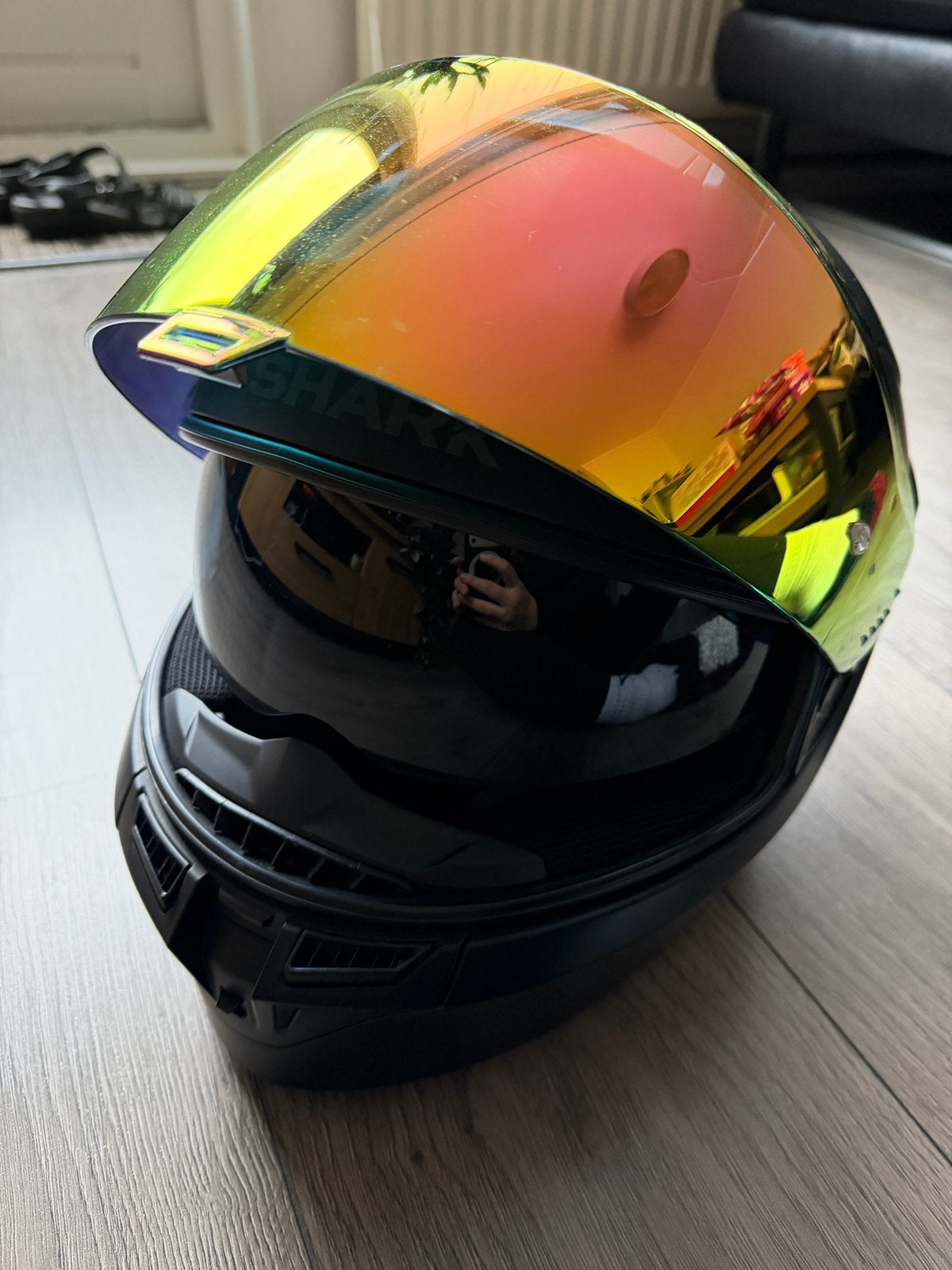 Shark D-skwal 3 motorhelm maat M, Ophalen, Tweedehands, Integraalhelm, Shark