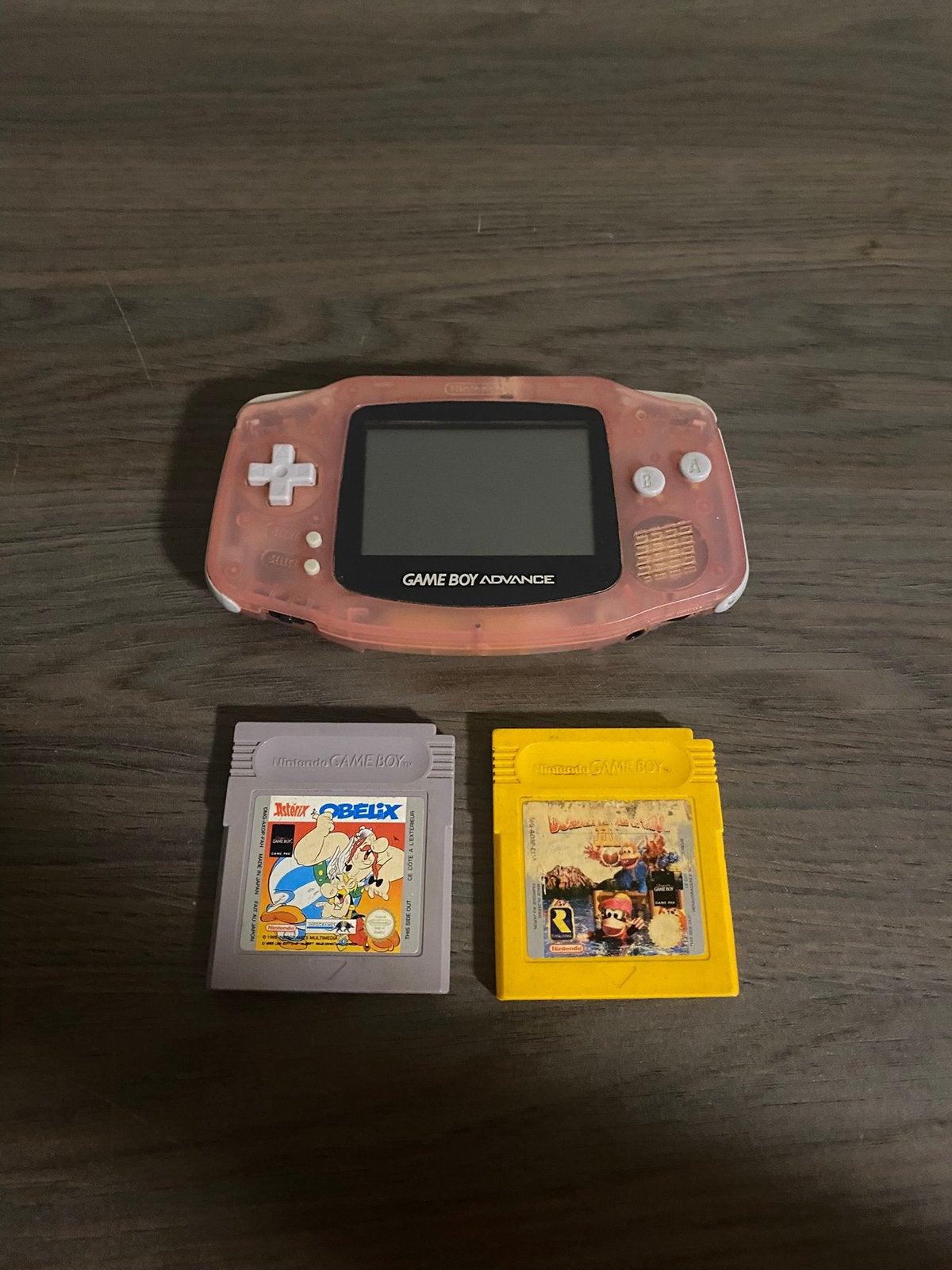 Nintendo Game Boy Advance Fuchsia/Transparant Roze, Spelcomputers en Games, Spelcomputers | Nintendo Game Boy, Zo goed als nieuw