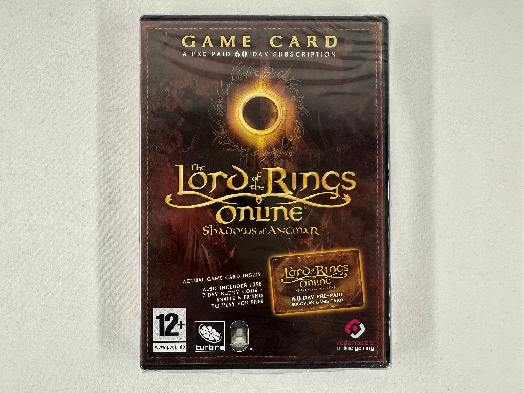 Lord of the Rings Online Shadows of Angmar 60-Day Game Card, Overige typen, Onbekend, Nieuw, Ophalen of Verzenden