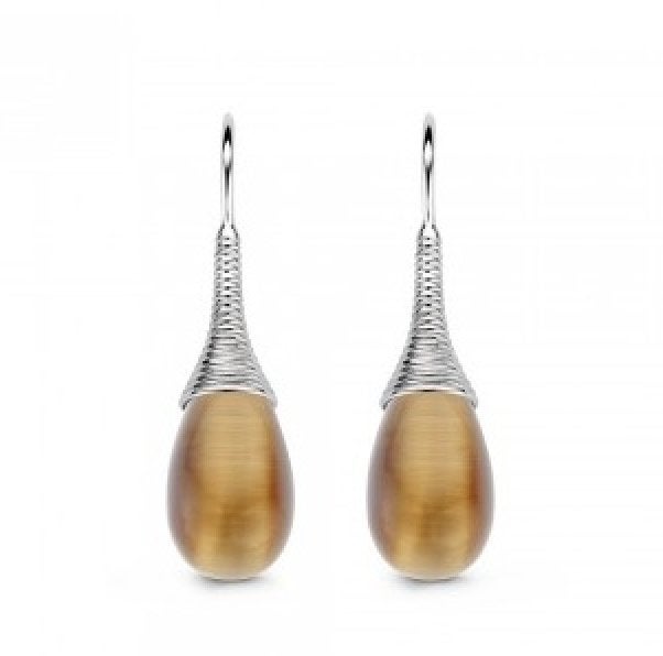Ti Sento Milano oorbellen oorhangers J'adore 7619CC, Hangers, Nieuw, Ophalen of Verzenden, Met edelsteen