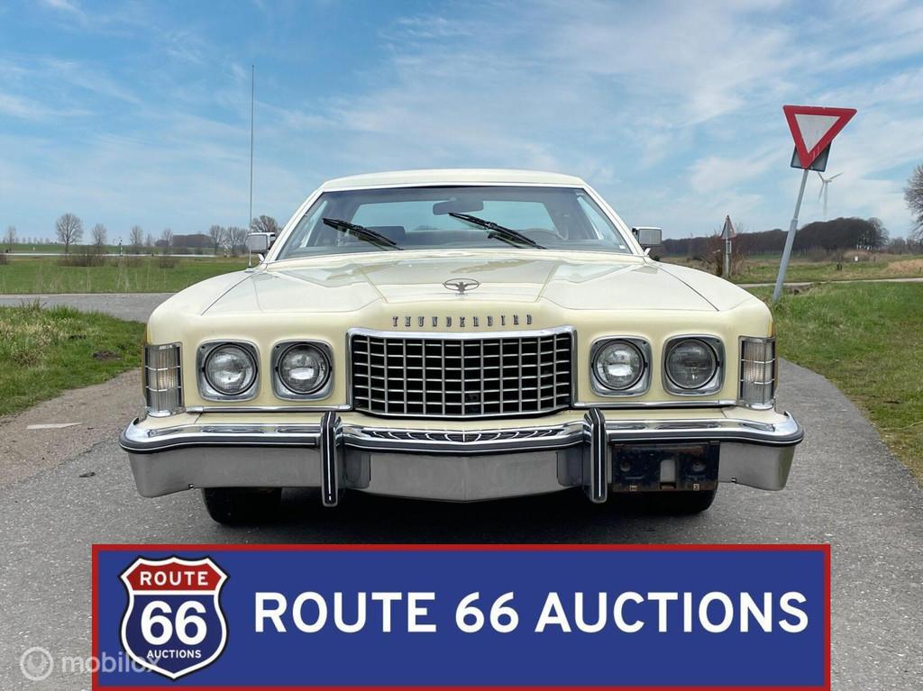 Ford Thunderbird | 1976 | Route 66 Auctions, Auto's, Oldtimers, Overige carrosserieën, Zwart, Bedrijf, Handgeschakeld