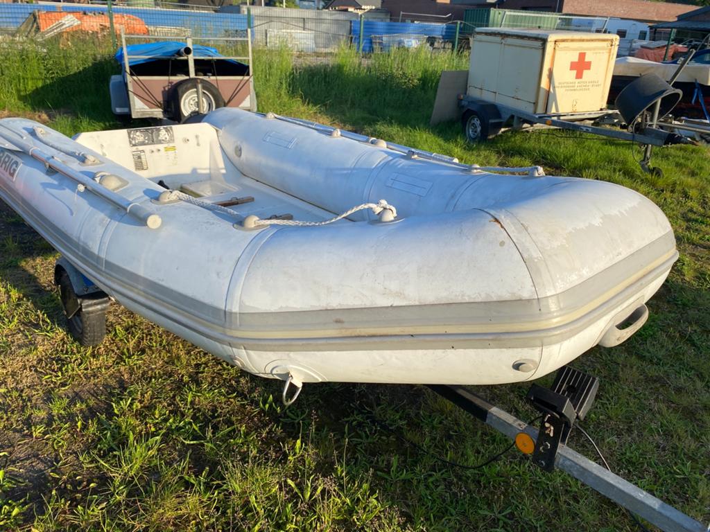 Rubberboot Brig 330 met trailer, Watersport en Boten, Ophalen, Zo goed als nieuw, Brig