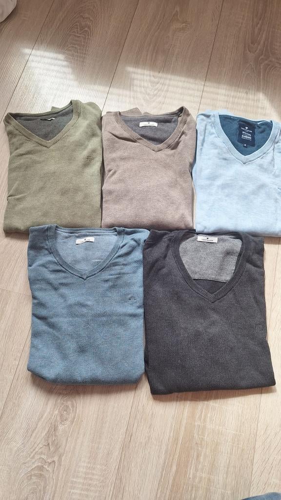 5x Tom Tailor V-hals truien maat M, Kleding | Heren, Truien en Vesten, Maat 48/50 (M), Tom Tailor, Ophalen of Verzenden, Gedragen