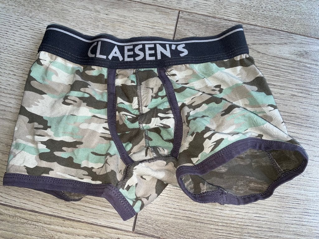 Claesen’s onderbroek boxershort legerprint 116 122, Verzenden, Gebruikt, Jongen, Nacht- of Onderkleding