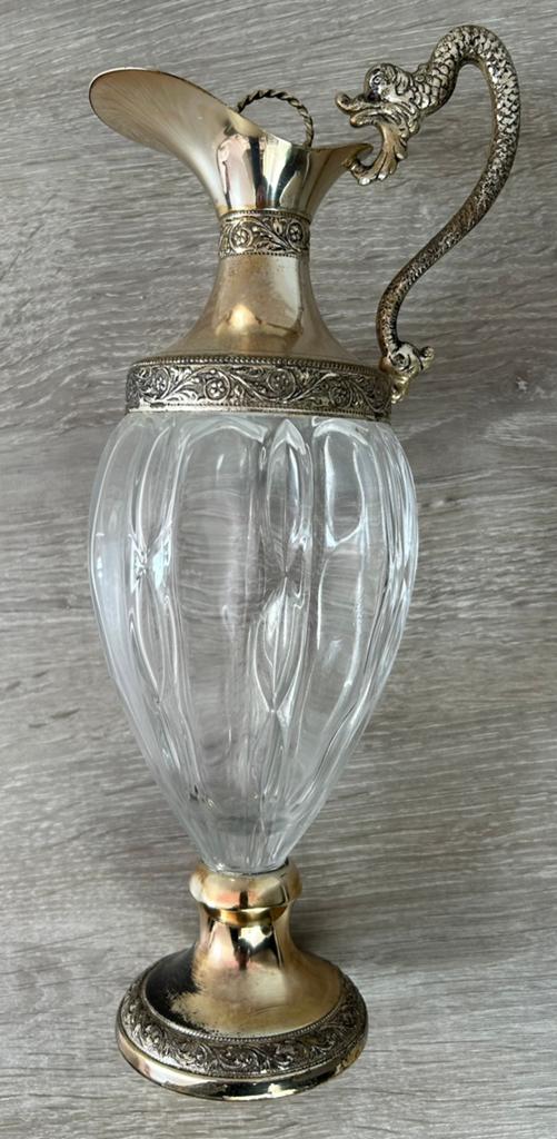 Karaf verzilverd, Antiek en Kunst, Antiek | Glas en Kristal, Ophalen