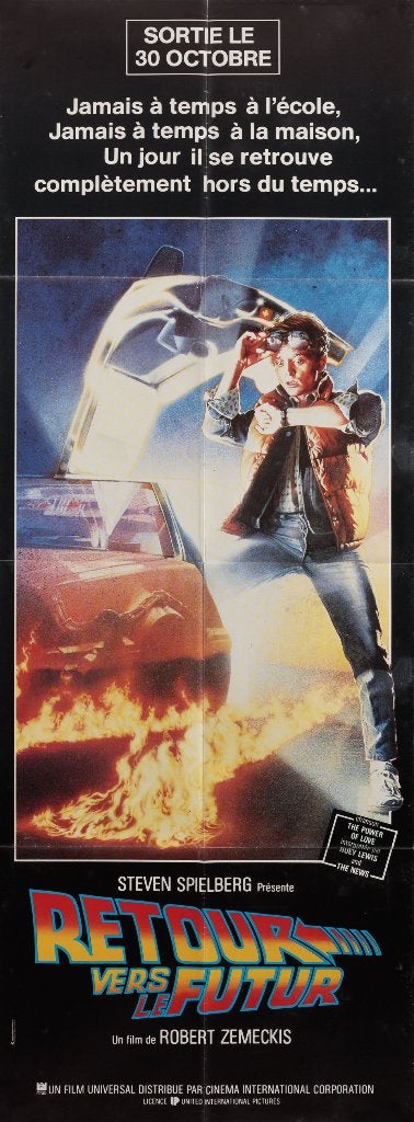 Back to the Future -  filmposter, Ophalen, Zo goed als nieuw, Deurposter of groter, Film en Tv