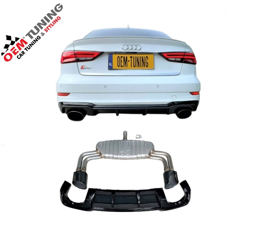 Diffuser + Uitlaat A3/S3 8V Sedan | RS‑Style | 16‑19 |S‑Line, Auto diversen, Ophalen of Verzenden