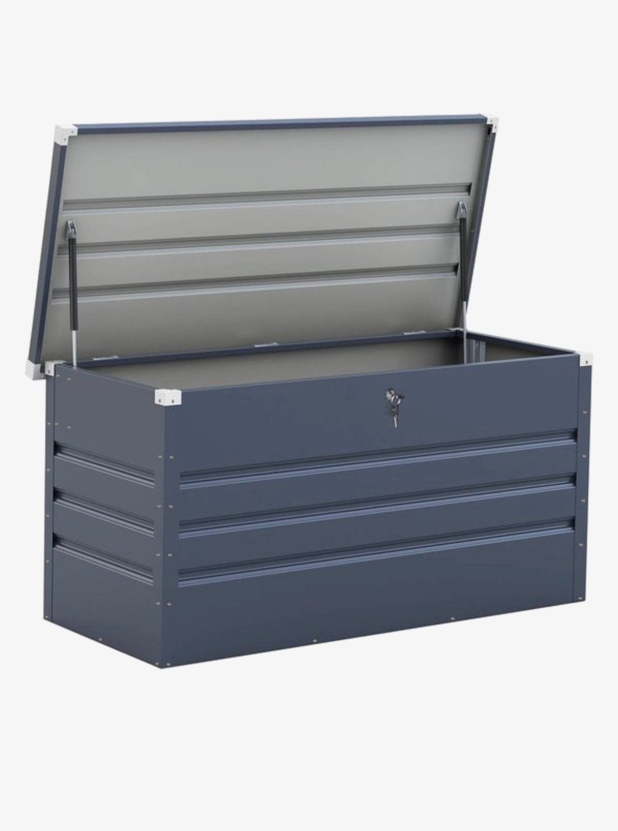 Opbergbox metalen tuinkist - 480 liter - 132 x 61 x 60 cm, Ophalen, Nieuw, Metaal, Containerberging
