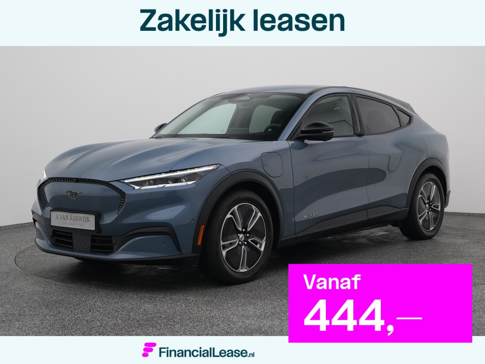 Ford Mustang Mach-E Standard RWD 75 kWh | 360 | ADAPTIVE |, Automaat, Achterwielaandrijving, Blauw, Verwarmde buitenspiegels
