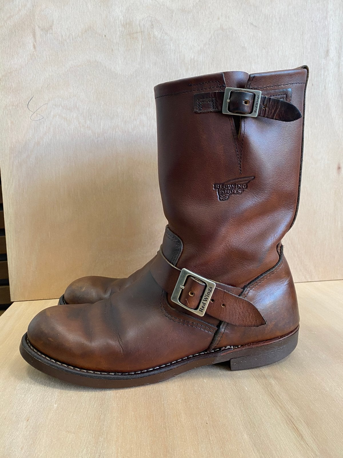 Red Wing 2991 Engineer boots Amber Harness US9,5D/42,5, Bruin, Boots, Ophalen of Verzenden, Gedragen