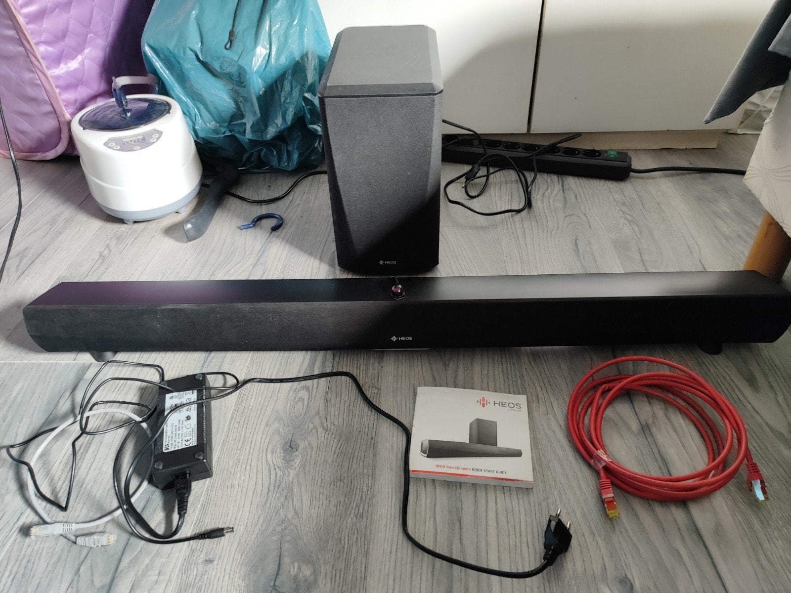 Denon HEOS HomeCinema Soundbar met draadloze subwoofer, Ophalen