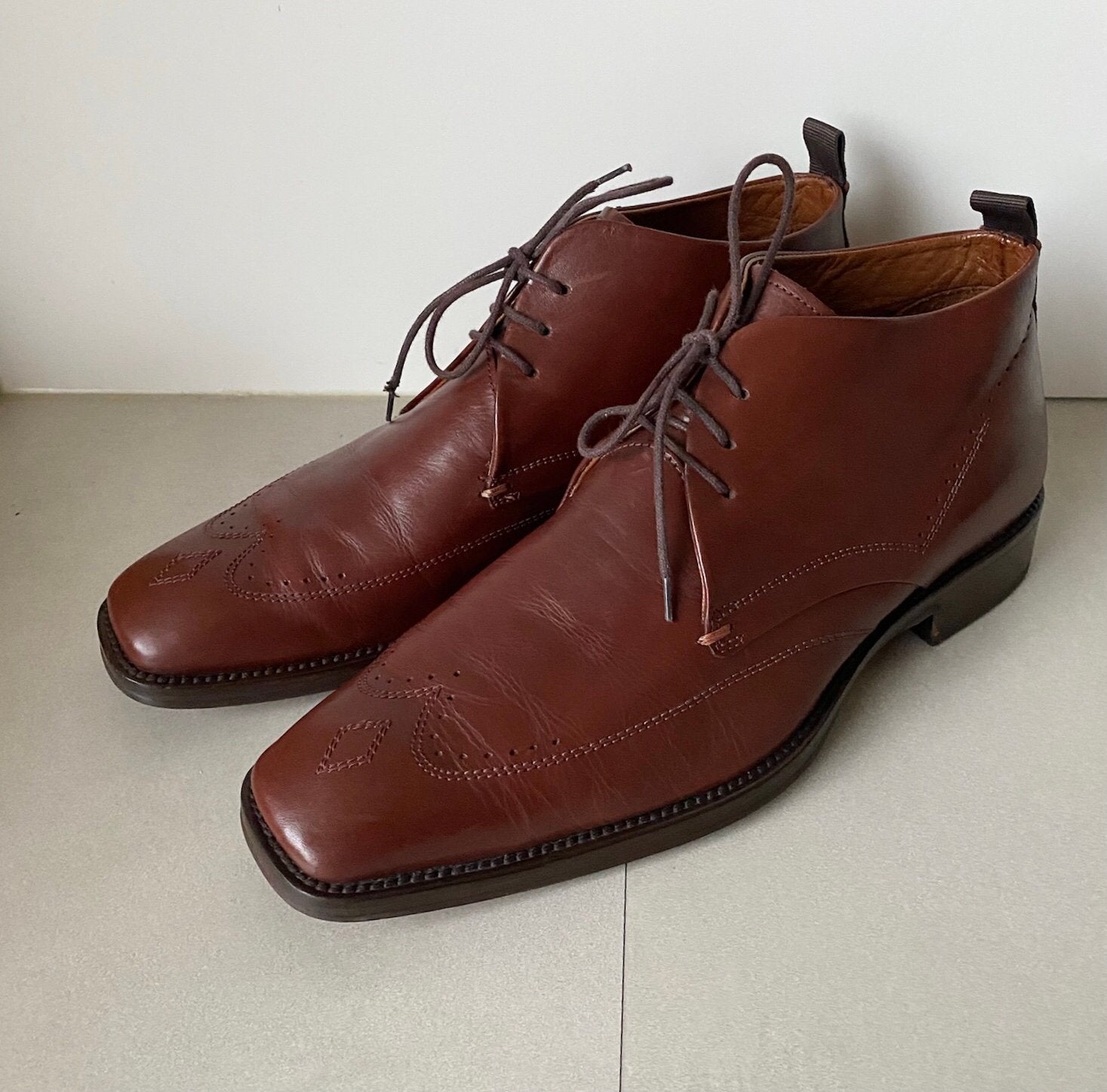 ALESSANDRO DI ROMA VETERSCHOEN MT: 43, Kleding | Heren, Bruin, Verzenden, Zo goed als nieuw, Veterschoenen