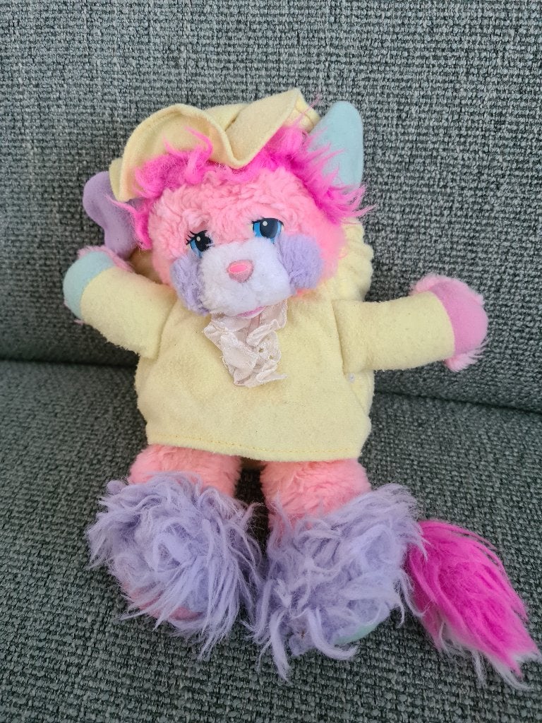 Popples pyjama slaapzak vintage knuffeltje, Gebruikt, Overige merken, Overige typen, Middelgroot (20 tot 80 cm)