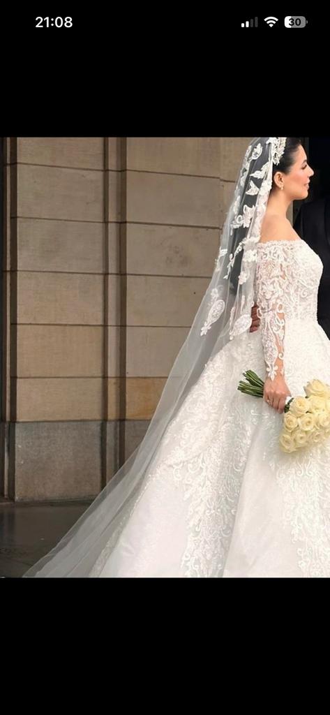 Bruidsjurk met sluijer WEG IS WEG, Kleding | Dames, Trouwkleding en Trouwaccessoires, Ophalen of Verzenden, Zo goed als nieuw