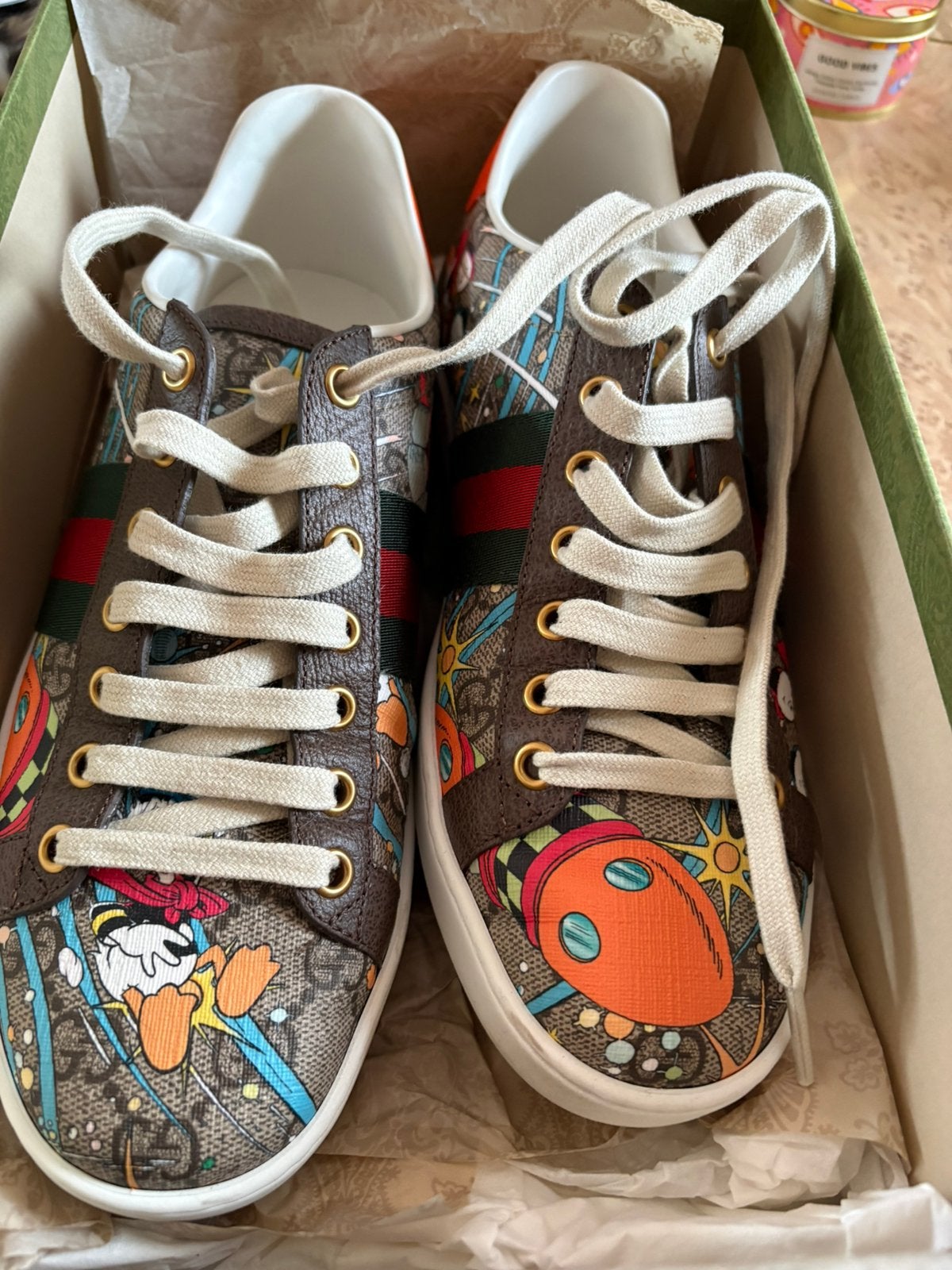 Gucci schoenen, Kleding | Dames, Schoenen, Zo goed als nieuw, Sneakers of Gympen, Overige kleuren, Ophalen of Verzenden